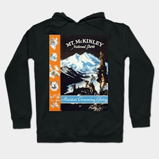 Vintage Mt. McKinley Alaska's Growing Glory Travel Hoodie